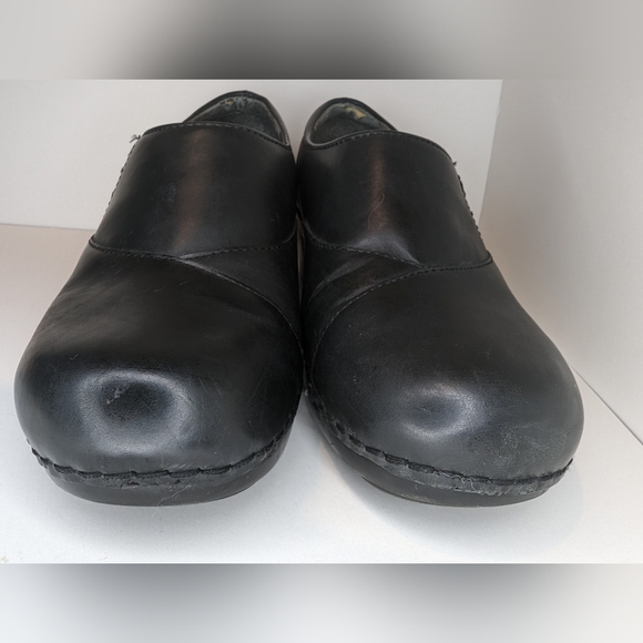 Dansko Stacie Black Leather Clogs Women's Size‎ 39 - Picture 4 of 12